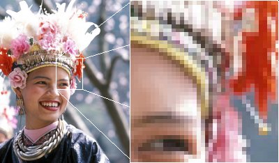 Un exemple d'image matricielle